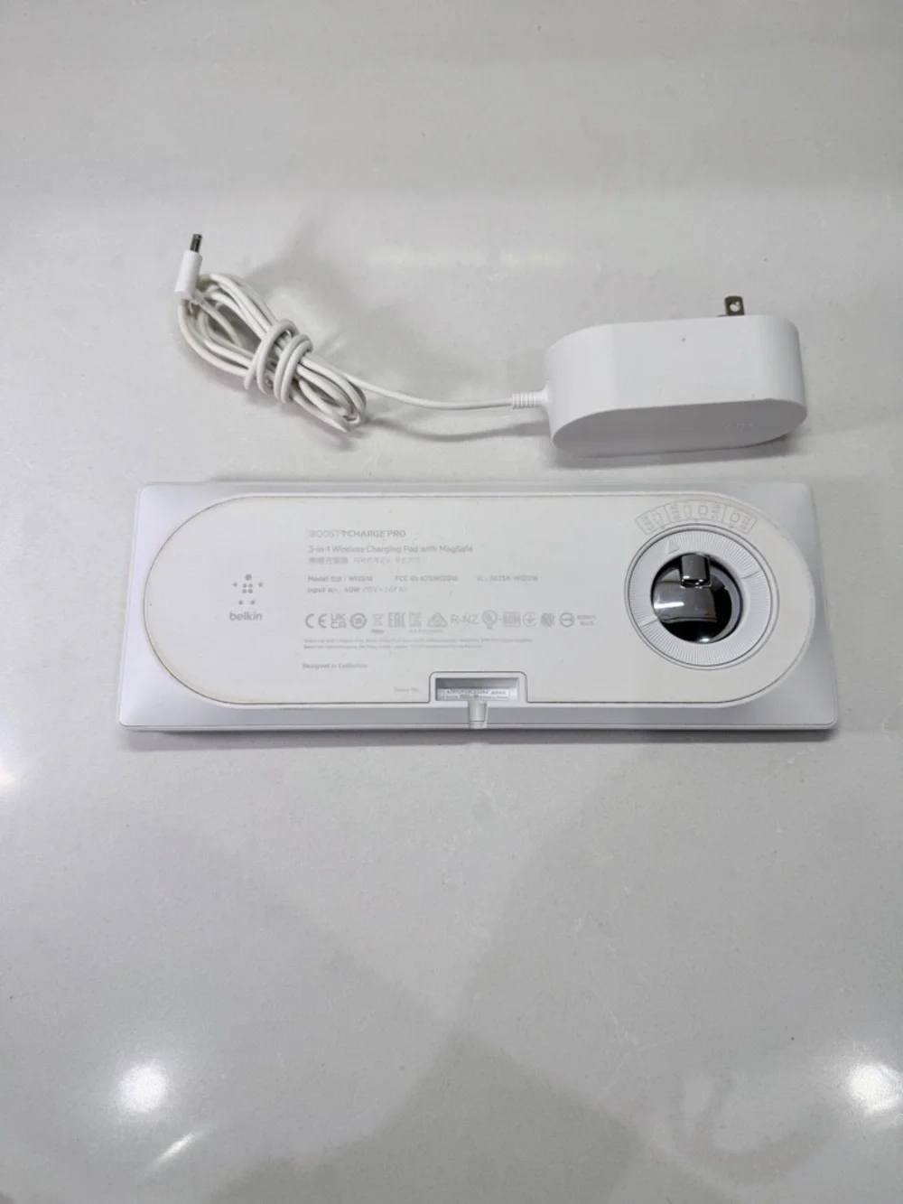 Belkin BoostCharge Pro 3-in-1 White Wireless Charging Pad
